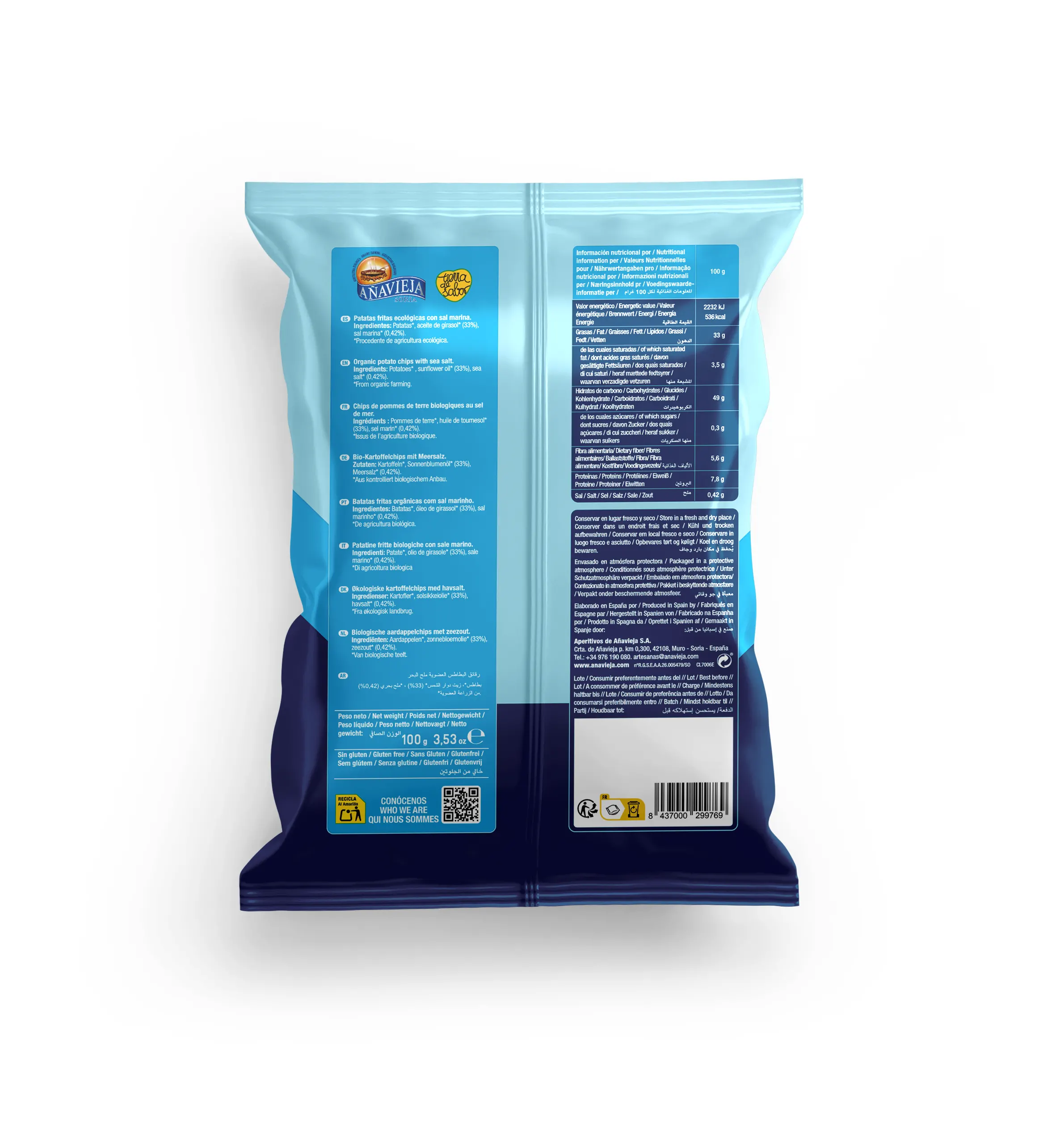 Chips Bio Con Sal Marina 100 g - Imagen 2